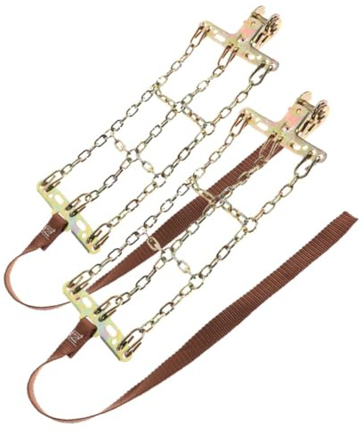 Garneck 2piezas Cadenas para Neumáticos de Coche Aplicables para Nieve Hielo de Seguridad Invernal para Camiones y Suv Cadenas para Nieve