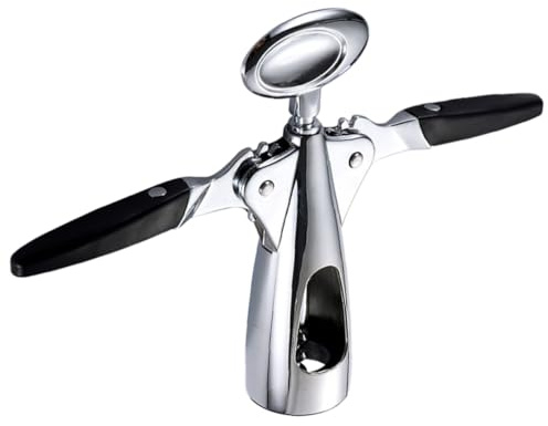 Toyvian Sacacorchos de Vino Tinto de Aleación de Zinc Multifuncional Diseño Ergonómico y Acabado Plata para Cenas Amigos y Fiestas