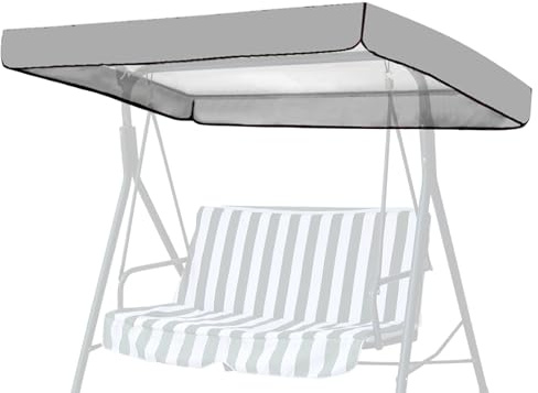 Funda de repuesto para toldo de columpio – Toldo impermeable para hamaca, toldo duradero para balancín de jardín, toldo resistente a los rayos UV para exteriores para sillones de balcón de jardín