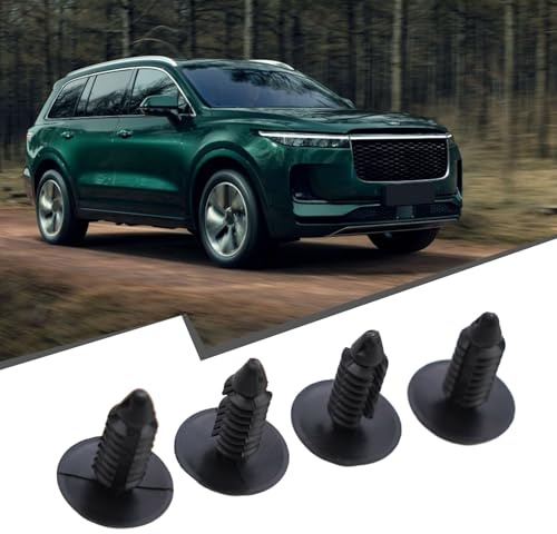 Set di 4 clip paraurti in nylon per montaggio targa, 18 mm, copriforo paraurti anteriore con montaggio a vite per auto e veicolo
