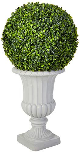 Nearly Natural Buchsbaum-Formschnitt mit Urne (Indoor/Outdoor), 0,8 m