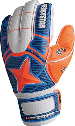 10er Paket Derbystar Protect Basic AR Advance Fußball Torwarthandschuhe, Größe:12