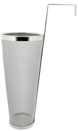 JOKBEN Stainless Hop Spider Beer Keg Dry Hopper Filter Screen Strainer 300 Micron Mesh for Home Beer Brewing Kettle Kegging Equipment (5.3 X 16 Inch)