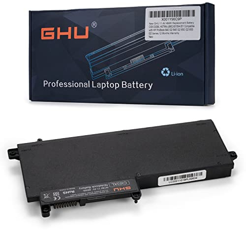 GHU New 11.4V 48Wh Replacement Battery CI03 CI03XL HSTNN-UB6Q 801554-001 Compatible with HP ProBook 640 G2 645 G2 650 G2 655 G2 Series,12 Months Warranty