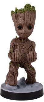 Cableguys Les Gardiens de la Galaxie Figurine Gaming Bébé Groot - Support Manette ou Smartphone - Câble USB Inclus - 20 cm