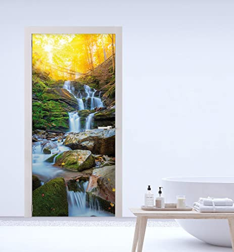 MyMaxxi - Tür bekleben mit Türtapete Türposter Türfolie Selbstklebend 90x200 Wellness 01 - Tür verschönern mit Türfolie - Türaufkleber Türklebefolie Relax Urlaub