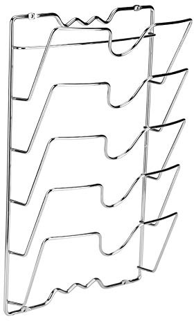 Topfdeckelhalter, Küchen Organizer aus Eisen, Wand-/Türmontage, Küchenschrank, Lagerregalhalter für Topf- und Pfannendeckel