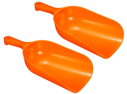 PATIKIL Ghiaccio Paletta, 2pz PP Plastica 12 Ghiaccio Creatore Farina Cereali Zucchero Utilità Manico Pala per Casa Cucina, Giallo