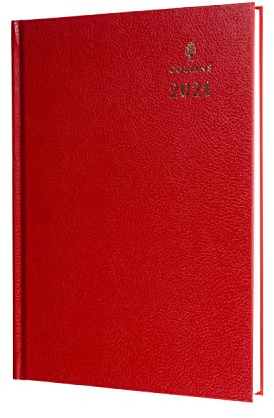 Collins A5 Schreibtisch-Tagebuch, Wochenansicht, Rot, 2024, 35-15,24