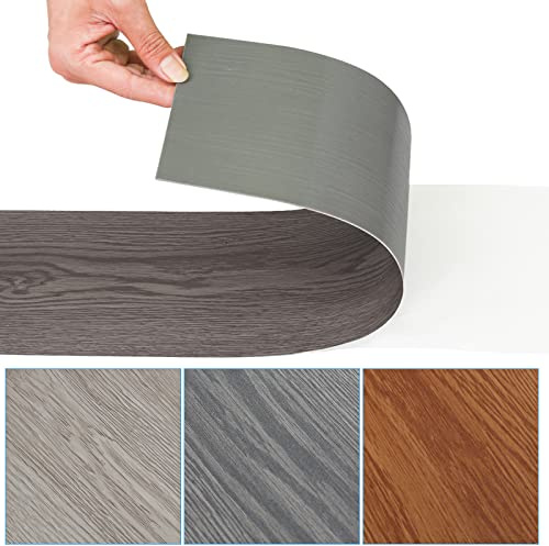 Gimisgu PVC Bodenbelag Vinylboden Selbstklebend, Vinyl Laminat Dielen Dicke 1,5 mm Wasserfest, Rutschfest, für Badezimmer Küche Wohnzimmer, 42 Fliesen ca. 6 m² (Night Oak)