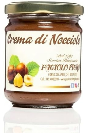 Fagiolo Piero - Crema Spalmabile alla Nocciola - Produzione Artigianale Italiana - 250 gr