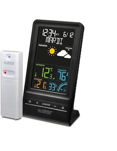 La Crosse Technology - WS6819 Station Météo avec Prévision météo et écran couleur - Noir