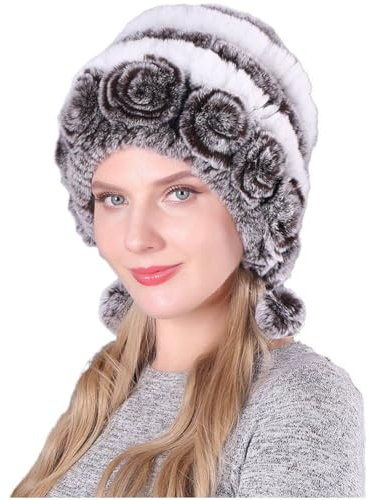 Fopytu Gombado De Gorro De Gorro Cálido De Invierno para Mujeres Gorro a Prueba De Viento Ruso Cómodo Gorro De Esquí Aire Libre