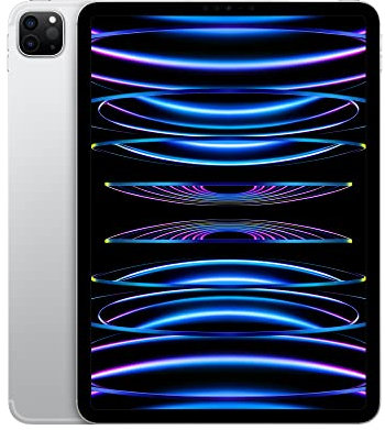 Apple 2022 iPad Pro 11 (Wi-Fi + Cellular, 128GB) - Argento (4ª generazione) (Ricondizionato)