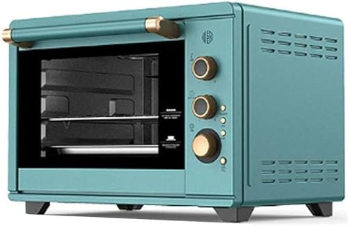BTURYT Mini Four 1800 Watts, Four À Pizza, Mini Four, Éléments De Chauffage en Acier Inoxydable, Plateau Amovible, Plage De Température 28~230 ℃ (Bleu)