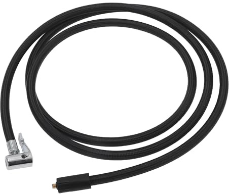 Hihaha Tubo De Extensión Para Neumáticos Negro 1 Pc Nylon/Metal, 200cm | Flexible, Nylon, Metal, Plateado, Naranja, 200cm, M6x1.0, 16mm, Rosca Interna, 0.236inx25TPI