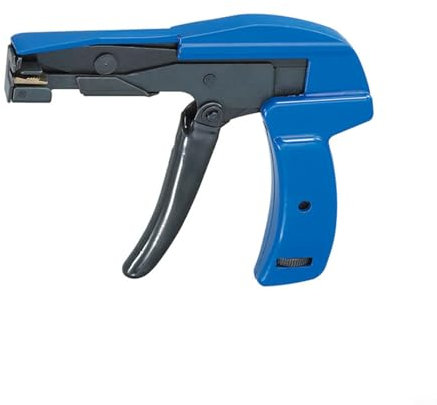 Kabelbinderzange Spannwerkzeug Stahl Heavy Duty Profi Spanner und Cutter Werkzeug mit automatischer bündiger Trennung für Kunststoff Nylonbinder HS600A