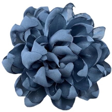 Baoblaze Blumenbrosche aus Satin, Kamelien-Blumen-Anstecker für Damen, handgefertigt, große Anstecknadel, Blumen-Haarspange für Zeremonie, Tanz, Kleid, Anzug