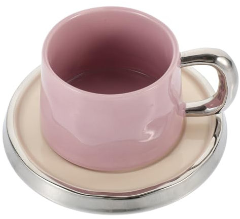 Alipis Tazze Da Caffè Con Piattino Tazza Da Caffè Espresso in Porcellana Per Acqua Uso Domestico Tè Di Tazze Con Piattino in Ceramica