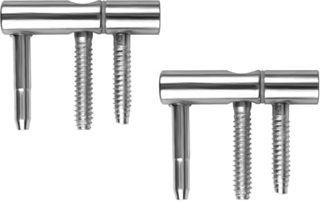 Gorise Cerniere Per Porte Interne Da 2 Pezzi, Cerniera Girevole Silenziosa a 360° Per Porte in Legno, Acciaio Legato Per Impieghi Gravosi, Conforme Agli Standard DIN, Facile Installazione a Vite