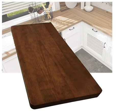 LVLDAWA Arbeitsplatte Aus Massivholz-Schneideblock, Küchenarbeitsplatte Zum Selbermachen, Schneidebrett, Unbearbeitete Spanplatten-Tischplatte Aus Einem Stück
