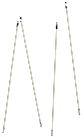 SHOWERORO 4Pcs Chimney Cleaning Brush Kit with Flexible Rods Pipe Cleaner Brush for Dryer Vent Duct and Fireplace Flue Sweep Tools for Home Maintenance