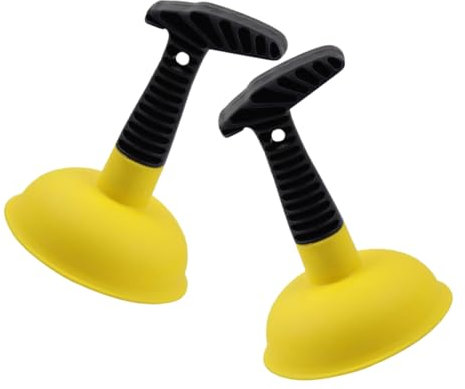HOMSFOU 1 Set WC-Saugglocke mit komfortablem Griff, robuster Schüsselkolben zum Entsperren von Toiletten und Abflüssen, Reinigungswerkzeug für Bad und Küche, 2 Stück
