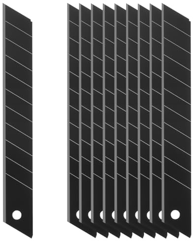 18mm Heavy Duty Snap-Off Replacement Blades – 50 Pack (550 Segments) Ultra Sharp Utility Knife Refills for Drywall, Roofing, Flooring, Rubber & More – Fits Most 18mm Box Cutters & Snap-Off Knives