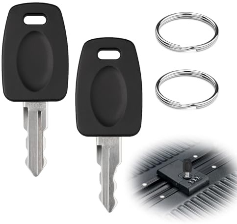 Schlüssel Kompatibel mit TSA002 & TSA007 | 2 Stück 007 002 Schlüssel Gepäckschlüssel mit Schlüsselanhänger für Gepäck, Koffer, Passwort, TSA-Schlössern