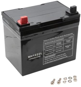 SECURA Batterie 12V 22Ah (+ Pol Links) kompatibel mit Black Edition 180-92 13HT717E615 (2015) Rasentraktor