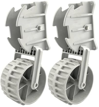CashMuch Ruote per gommoni retrattili con nervature in nylon per il lancio e il traino della barca, adatte per barche fino a 12 '/ 199,6 kg