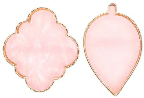 Palette de Mélange Nail Art en Résine, Anneau Réglable 20 Pièces | Design Anneau Ouvert en Cuivre, Facile à Nettoyer, Portable, Rose, pour Manucure Professionnelle et Loisirs