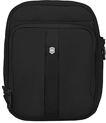 Victorinox TA 5.0 Vertical Travel Companion, bolso bandolera de viaje con compartimento para tableta, protección RFID, 27 x 10 x 21 cm, negro