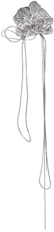 C SS CC Broschen Blume Quaste Brosche Silber Textur Weibliche Luxuszubehör Metallic Feel Mantelanzug Revers Pins Kette Dekoration Anstecknadeln Für Damen