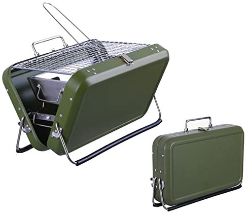 MVDECOR Barbecue Portatile a carbonella Barbecue da Tavolo Griglia per Barbecue da Tavolo Barbecue da Esterno in Acciaio Inossidabile per Cucinare, Campeggio, Picnic, Spiaggia