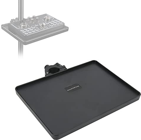 Vassoio per schede audio, Vassoio per supporto microfono, Staffa per mensola in metallo Supporto multifunzionale per trasmissioni live in ABS Accessorio per treppiede per tele