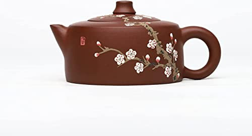 BEZAX Teiera Zisha - Tianji 5,9 Oz, teiera Fatta a Mano in Argilla Cinese, Macchina per Il tè a Foglie sfuse di Kung Fu