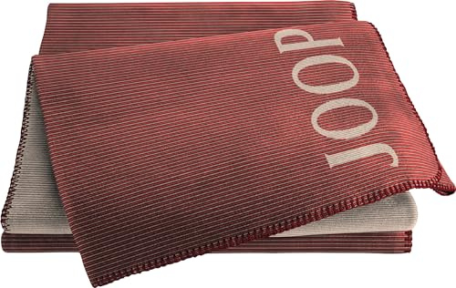 Joop! Wohndecke Touch Baumwollmischung Rouge Größe 220x240 cm
