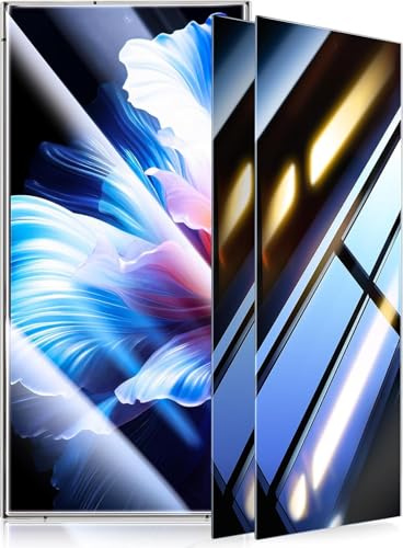 UltraGlass Unbreak Top 9H+ Glass for Samsung Galaxy S24 Ultra Privacy Screen Protector [Military Grade Shatterproof & Longest Durable] S24 Ultra Screen Protector Tempered Glass, 2 Pack [Black]