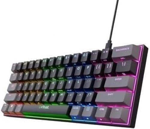 Trust Gaming GXT 867 Acira Layout spagnolo QWERTY Tastiera meccanica