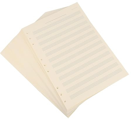 Musikmanuskriptpapier Notizbuch Einlage 100 Blatt 2mm 12 Reihen