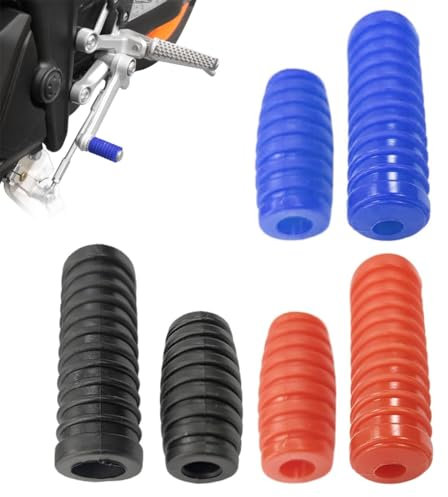 6 PCS Motorrad-Schalthebel, Motorrad Schuhschutz, Universal-Anti-Rutsch-Gummi-Fuß, geeignet für die meisten Motorräder und Motorräder