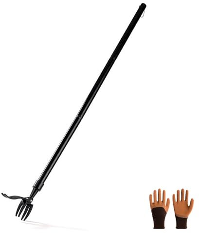 FVTVHEV Herramienta Deshierbe Manual Mango Largo Extractor De Malas Hierbas para Jardín Longitud 100cm Material de Acero Inoxidable Extractor de Malas Hierbas de pie Montaje Sencillo