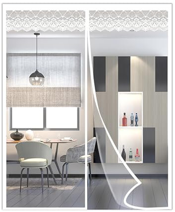 Thermovorhang Wärmeschutzvorhang Winter EVA Kälteschutzvorhang Thermo Türvorhang Fliegengitter Panel-Isolierung für Balkontür Wohnzimmer,Ohne Bohren