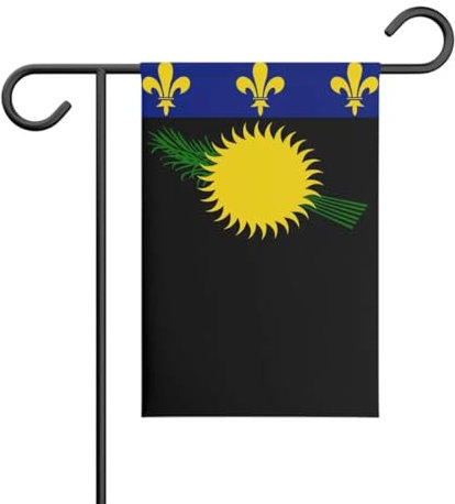 Drapeau de Jardin de Guadeloupe en Polyester 32 x 47.5cm