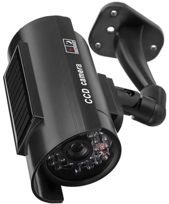 Fotocamera di Sicurezza Fittizia Imitazione Solare con Luce a LED Lampeggiante