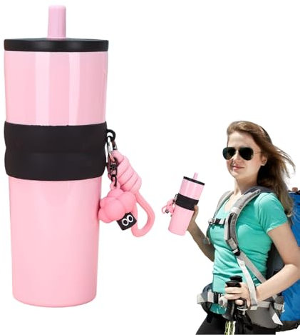 Coffee Tumbler, 800ml 316 Stainless Steel Travel Mug, Leakproof Portable Insulating Cup with Lid & Straw, Perfect for Weddings 3.35x3.35x9.06 inches, Gym, Parties, and Dating