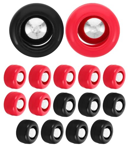 BESPORTBLE Ensemble de 16 Mini Palets de Curling en Plastique Léger pour Garçon et Filles, Accessoires de Shuffleboard de Table Adaptés aux Réunions Familiales et Salles de Classe