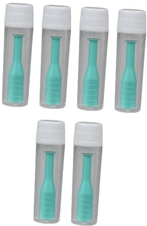 Hohopeti Removedor de Lentes de Contacto Verde con Ventosa para Succión, 6 Piezas de Abs Ligero, Herramienta para Uso Diario y Vacaciones