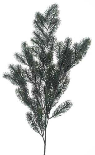 Künstlicher Tannenzweig, 90 cm, Dekorativer Weihnachtsbaum Stecker mit 60 Spitzen, Grüne Kunsttanne für Festliche Dekoration